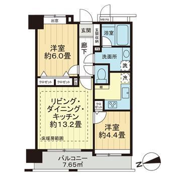 ライオンズマンション渋谷道玄坂の間取り写真