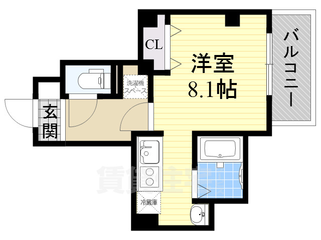ＪＲ関西本線 東部市場前駅 徒歩4分 7階建 築13年の間取り写真