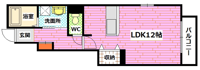 安芸郡坂町横浜東のアパートの間取り