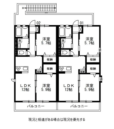 ＪＲ山陽本線 大門駅 徒歩10分 2階建 築13年の間取り写真