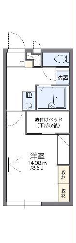 レオパレス総社南ソレイユの間取り