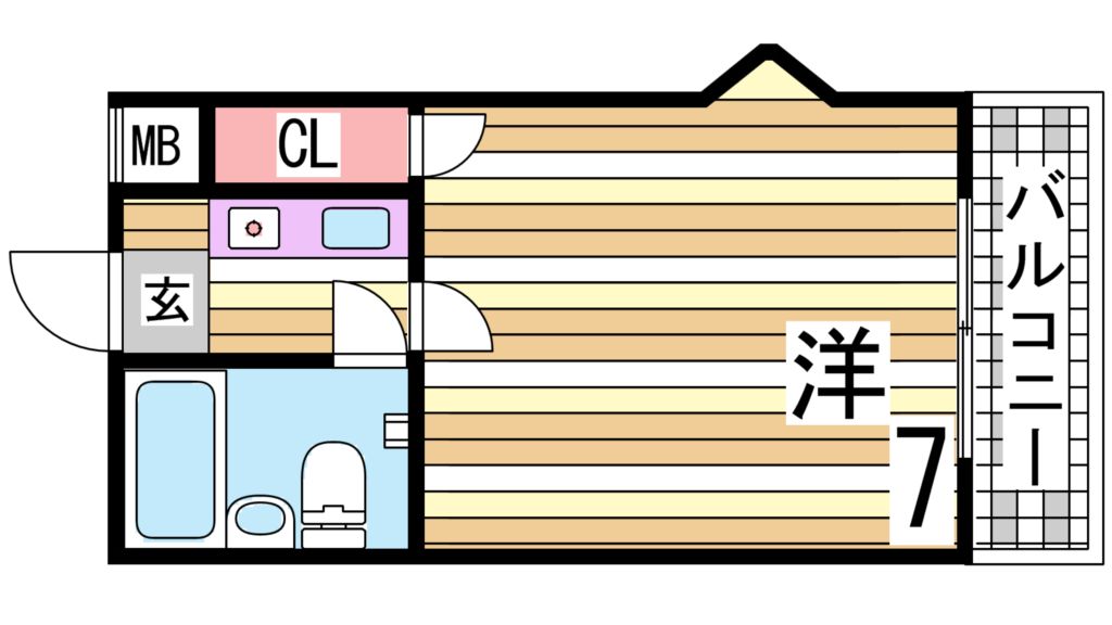 【神戸市西区大津和のマンションの間取り】