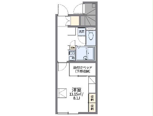 レオパレスＶＩＳＴＡの間取り