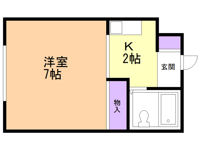 プレザント中村の間取り