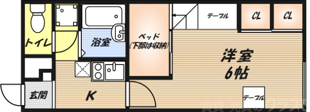 レオパレスニュー藤の間取り