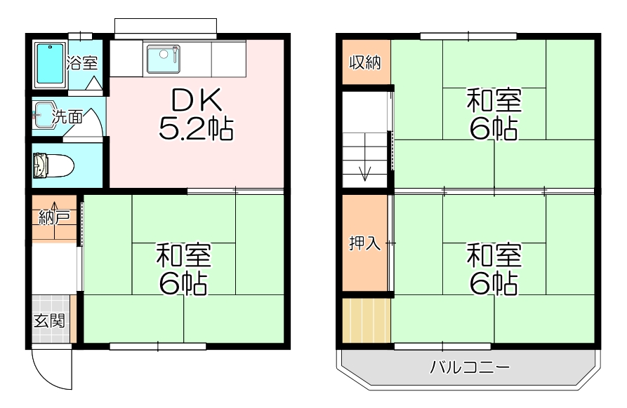 【御園2丁目テラスの間取り】