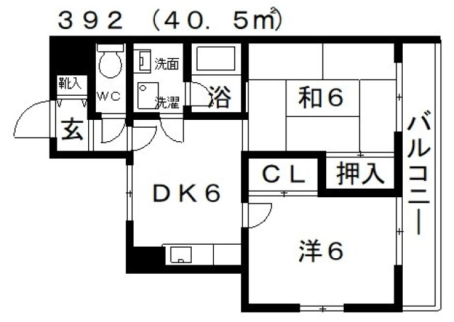 朝日マンションの間取り