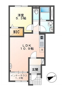 広島市安佐北区可部のアパートの間取り