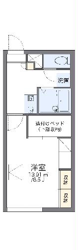 レオパレスグリンヒルの間取り