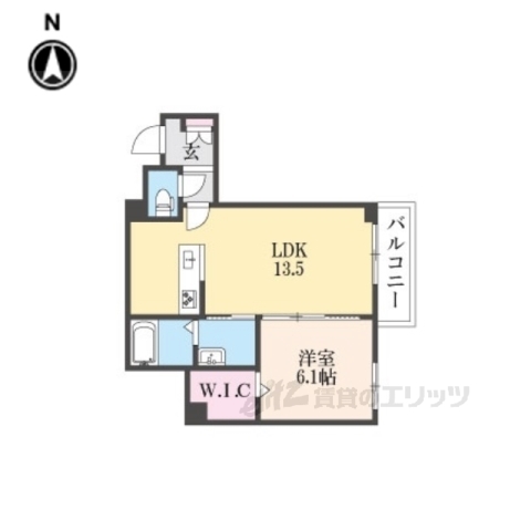 【彦根市古沢町のマンションの間取り】