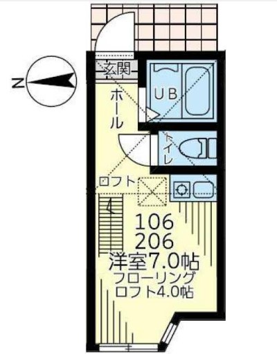 神奈川県川崎市川崎区小田２（アパート）の賃貸物件の間取り