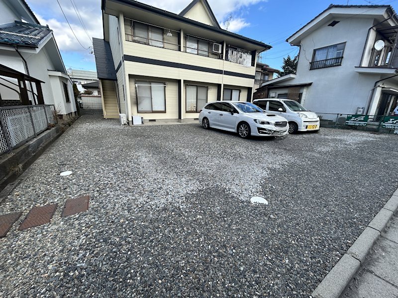 【松本市小屋北のアパートの駐車場】