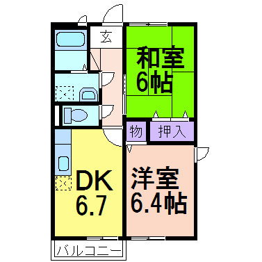 アンソレイエの間取り