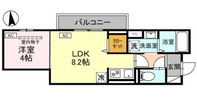 グラナーデ東新町の間取り