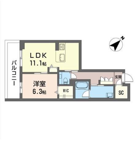 さいたま市緑区美園のマンションの間取り