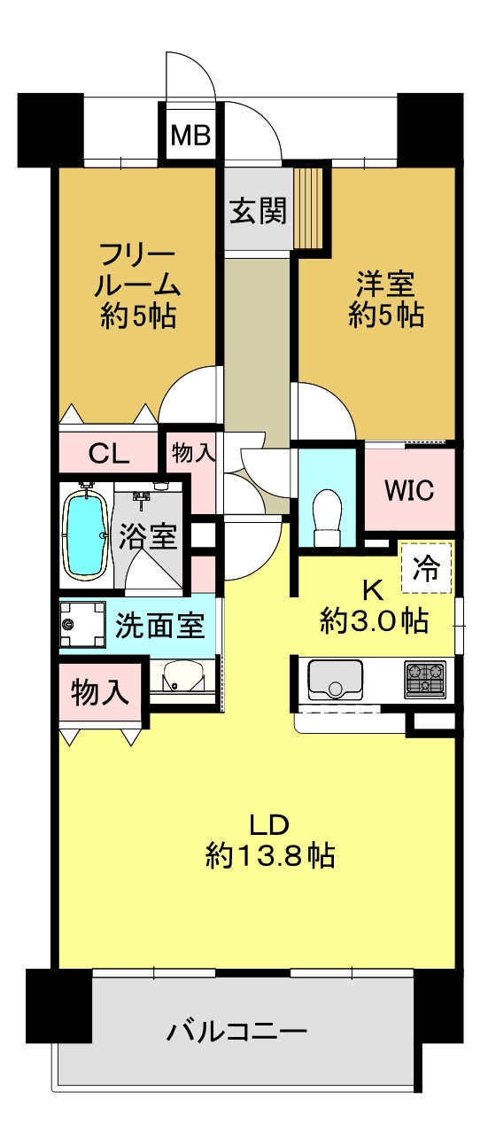 エスリード高田駅前の間取り