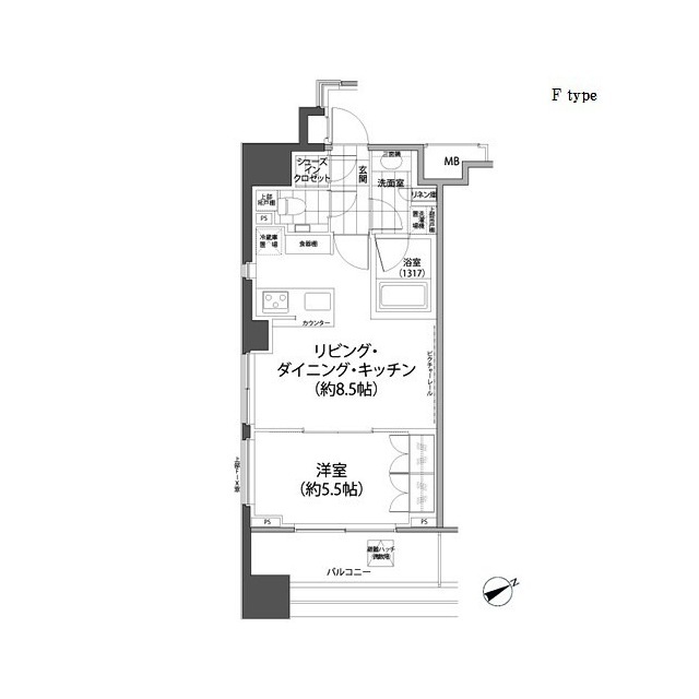 【パークハビオ西新宿の間取り】