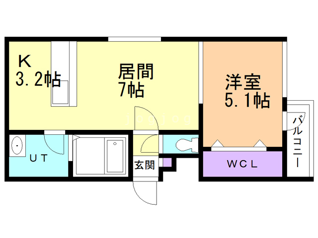 ＬＵＡＮＡ白石の間取り