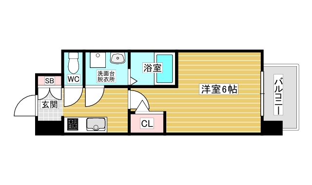 エスリードレジデンス大阪WESTの間取り