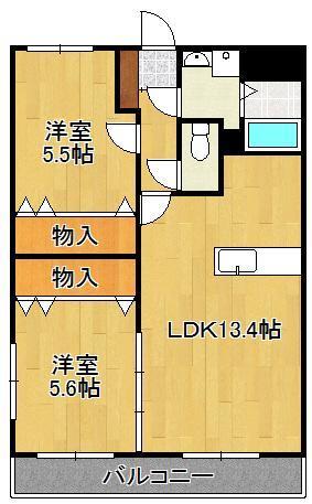 【ユーミーシャルマンの間取り】