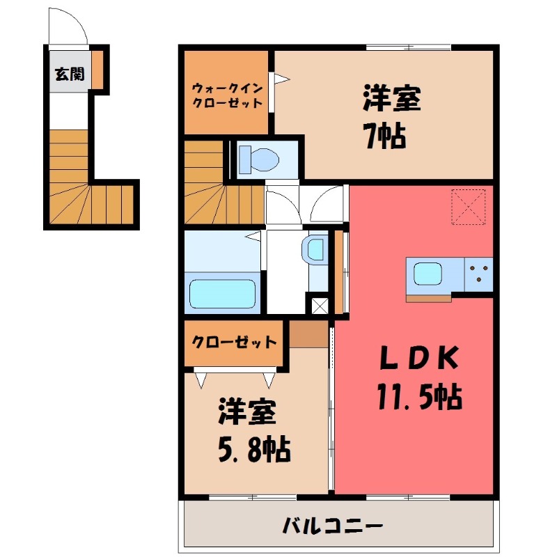 イルソーレの間取り