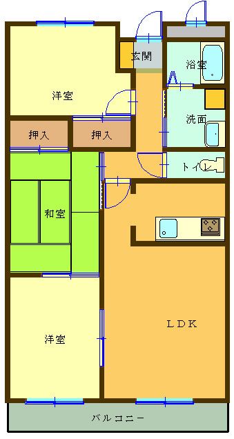 柊マンションの間取り