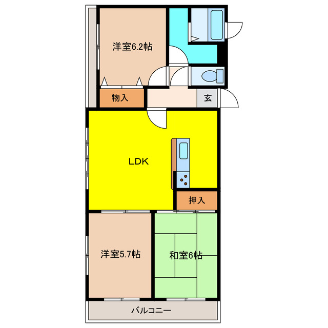 【第２大幸堂マンションの間取り】