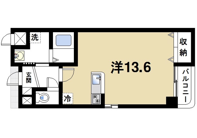 桜井市大字谷のマンションの間取り