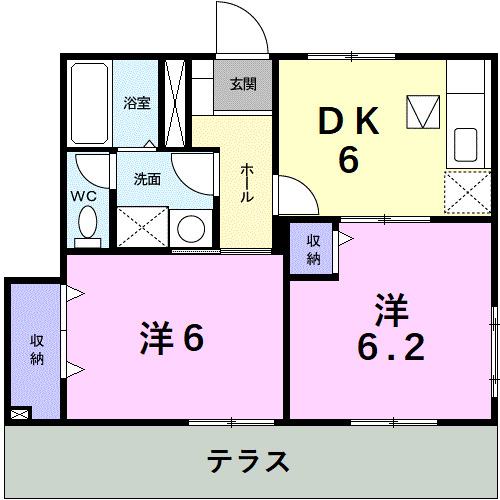 アルモニースクエアＢの間取り