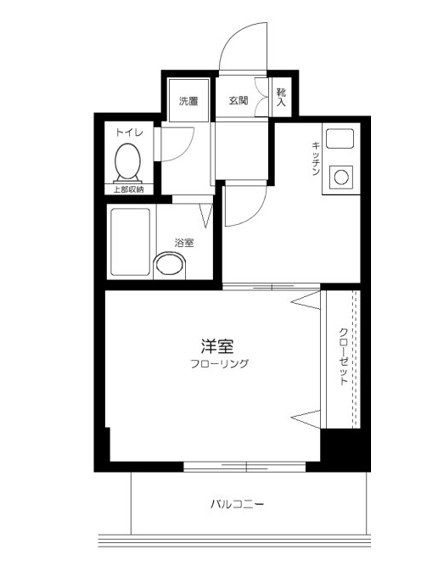 渋谷区富ヶ谷のマンションの間取り