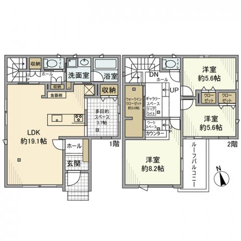 稲毛海岸戸建の間取り