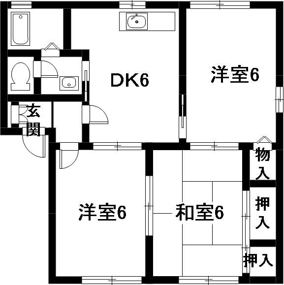 ディアス　パーシモン　Ｂ棟の間取り