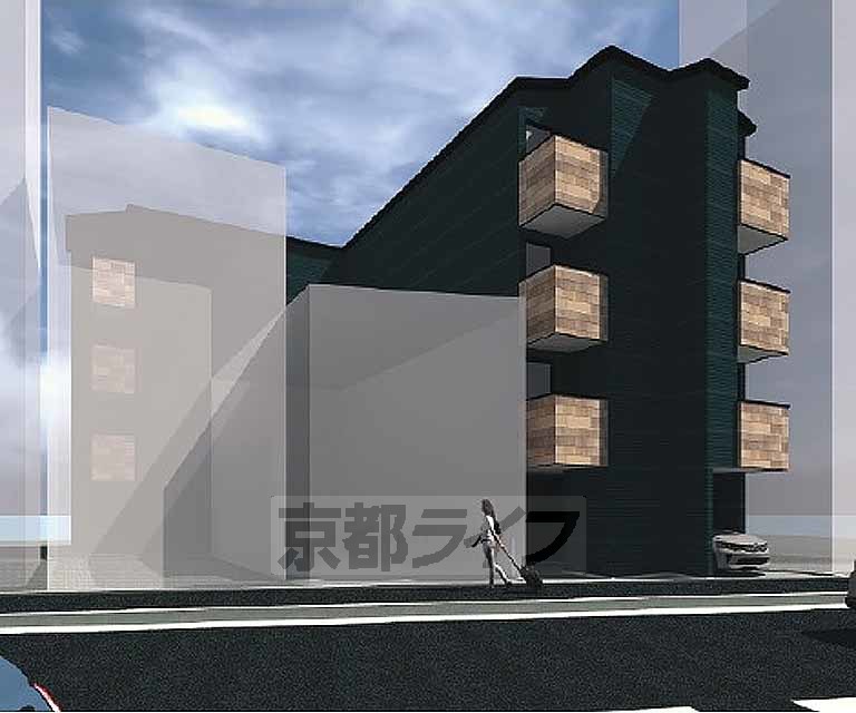 【京都市上京区元本満寺町のマンションの建物外観】