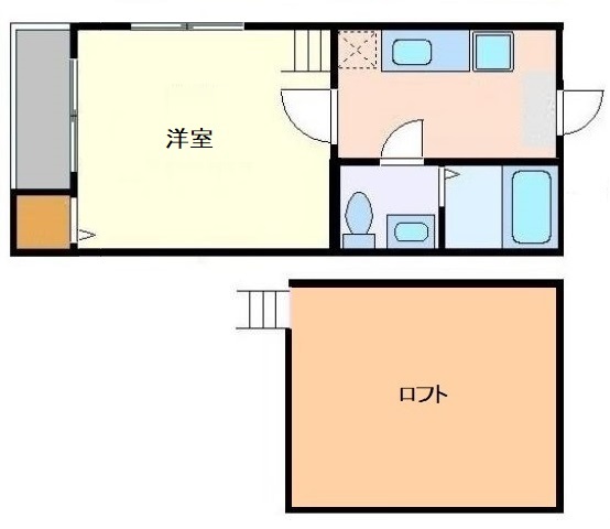 仙台市泉区黒松のアパートの間取り