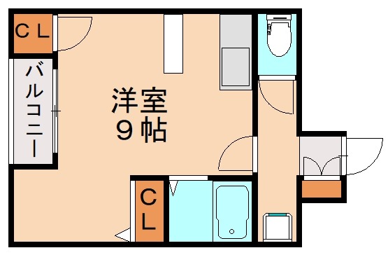 北九州市若松区和田町のマンションの間取り