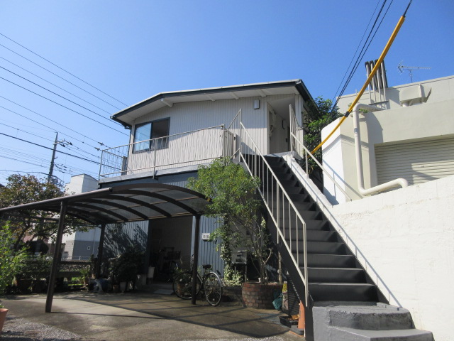 大田区下丸子のアパートの建物外観