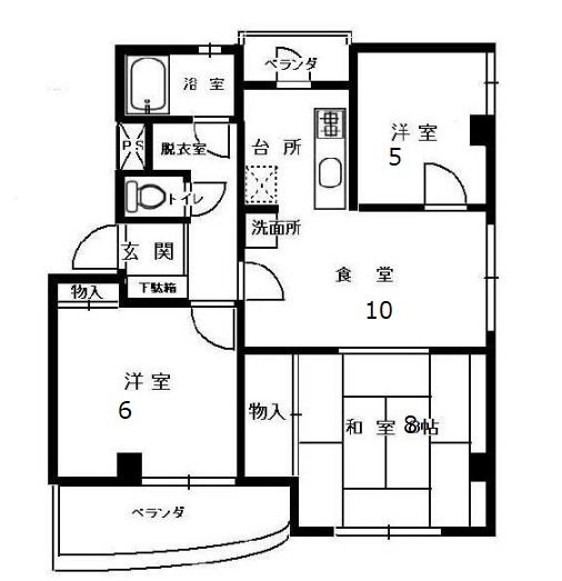 ホンダハイツの間取り