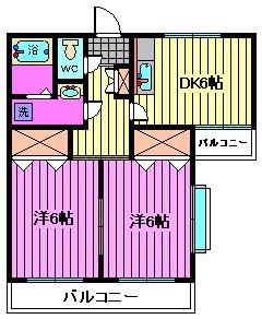 さいたま市南区南浦和のマンションの間取り