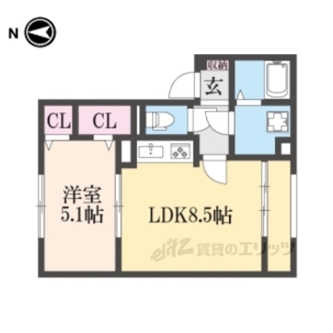 Ｄ－ＲＯＯＭ富野乾垣内の間取り