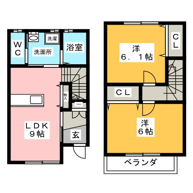 シーアイエス豊田瑞穂　Ｂの間取り