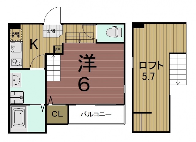 ハーモニーテラス東野中井ノ上町の間取り