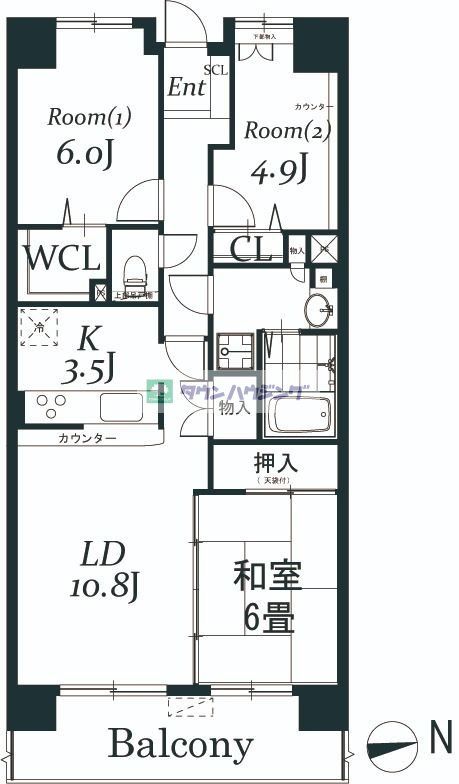 白井ロジュマンの間取り