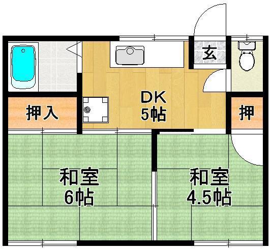 コーポ西村の間取り