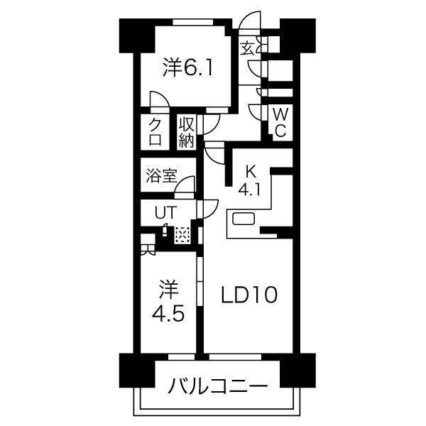 レーベン名古屋松重町ＧＲＡＮＤ　ＡＵＢＥの間取り