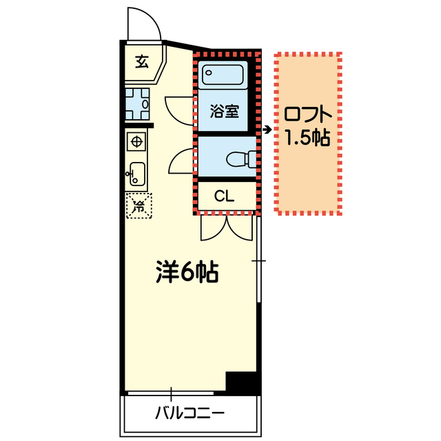 フォルム細工町　802号の間取り