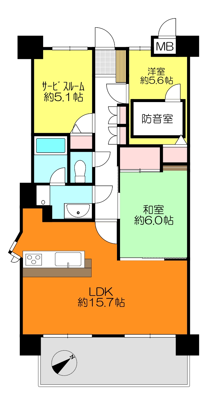 ダイアパレス下河内の間取り