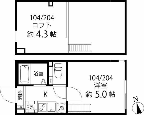 メゾンド・オハナの間取り