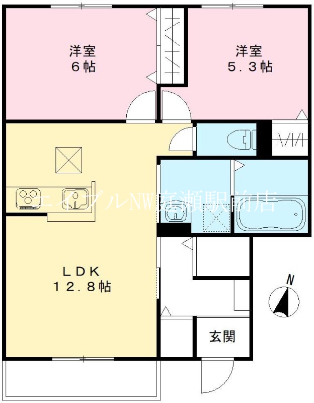 エルメホールの間取り