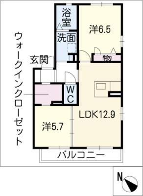 エターナルヴィレッジ　Ｂ棟の間取り