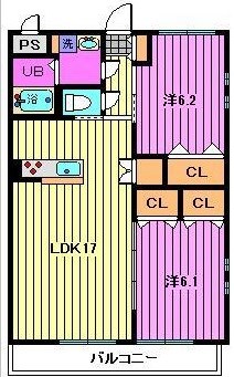 ブレイン坂下IIの間取り